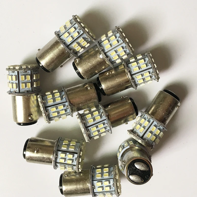 10x12 в 24 супер яркие 1156 BA15S P21W 1157 Bay15d P21/5 Вт 50SMD 1206 3020 50 светодиодов SMD Автомобильные