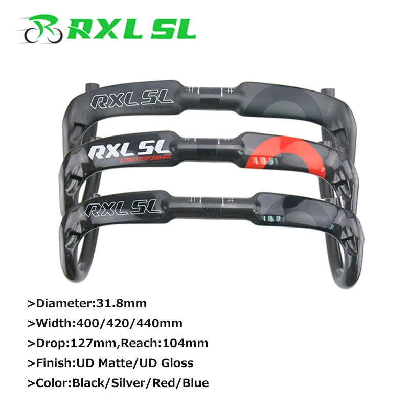 

RXL SL углеродный материал руль для шоссейного велосипеда UD матовый/глянцевый с 4 внутренними отверстиями, руль для велосипеда 31,8 мм, карбонов...