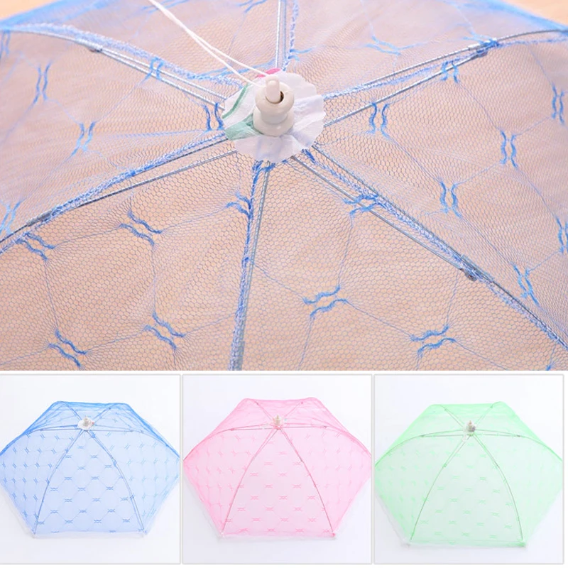 1 шт. портативный чехол-зонтик для еды чехол против комаров кружевной Настольный