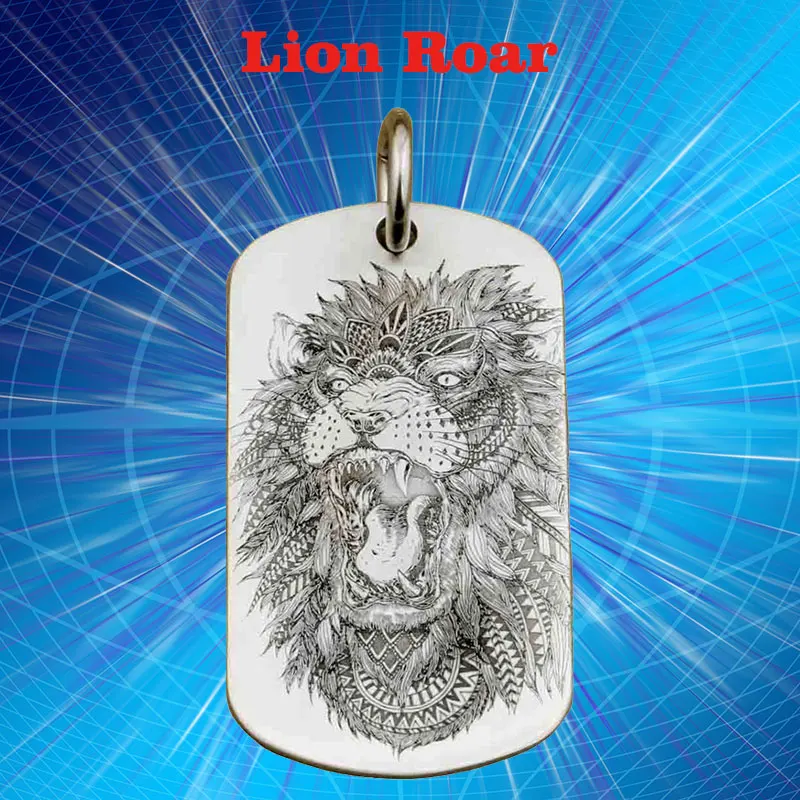Модная высокая точность глубокая гравировка животных бирки Твердые 316L