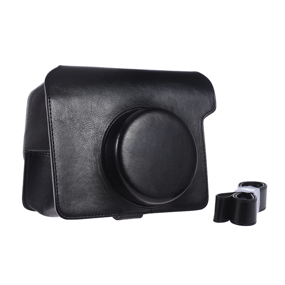 Наплечный чехол из искусственной кожи для Fujifilm винтажный однотонный камеры