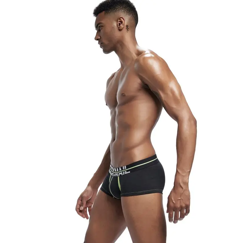JOCKMAIL Мужское нижнее белье боксеры хлопковые трусы U выпуклая сумка мужские