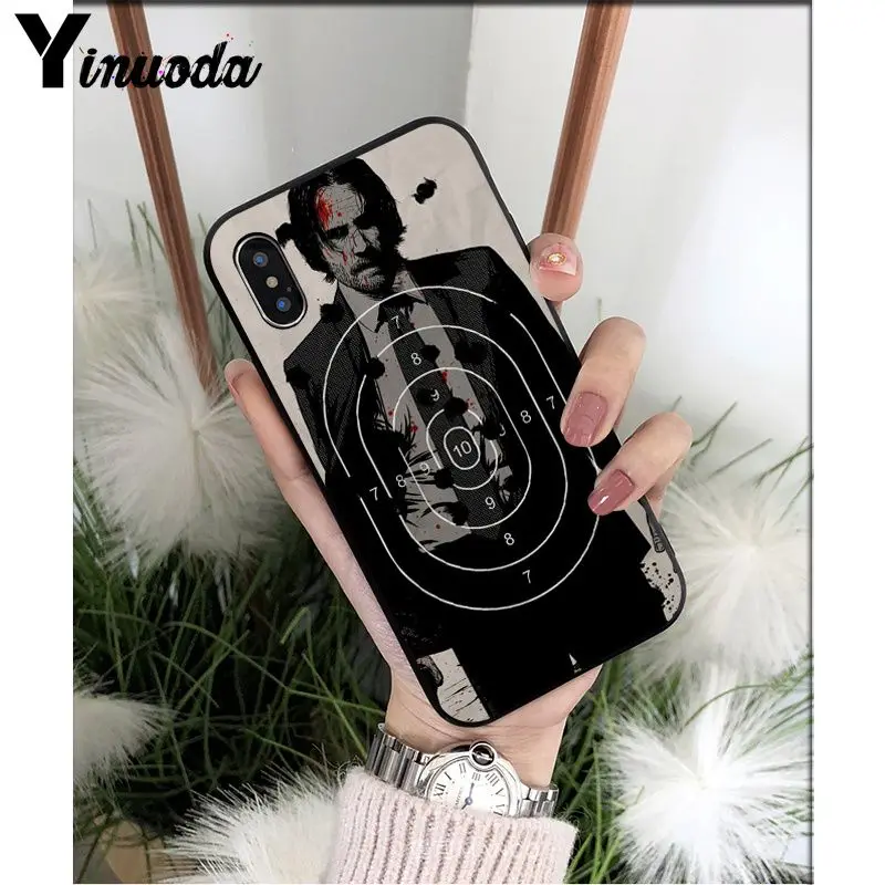 A10 Yinuoda Джон Вик черный мягкий чехол для телефона Apple iPhone 8 7 6 6S Plus X XS MAX 5 5S SE XR Чехлы для мобильных телефонов - Цвет: A10