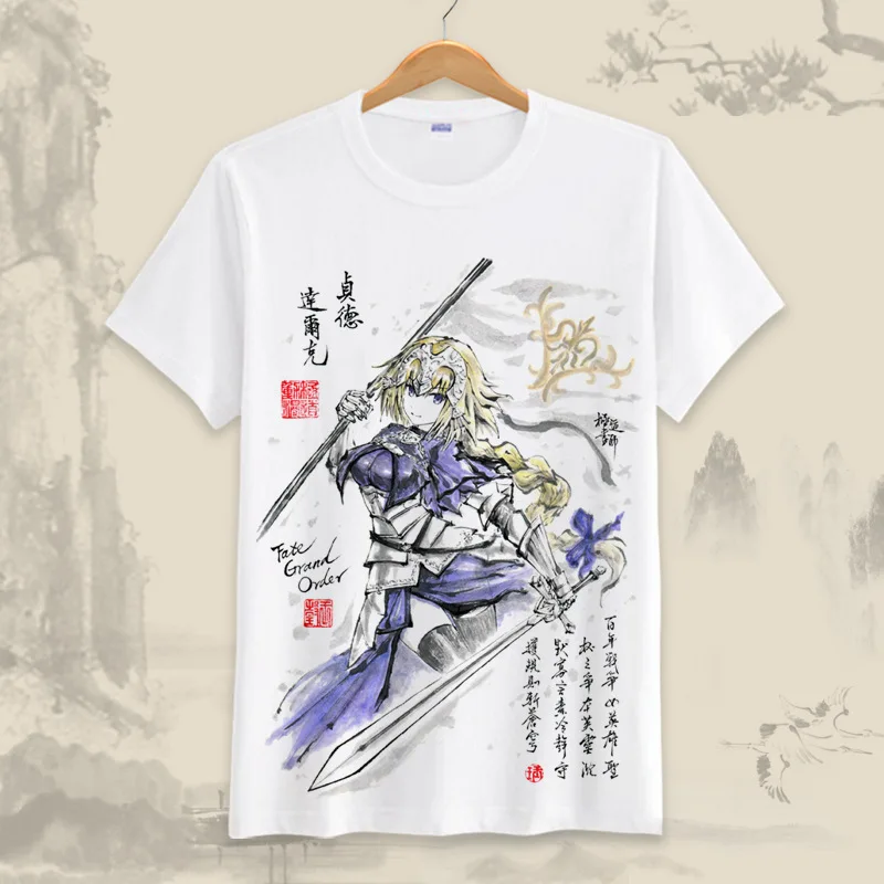 Fate grand order Re: жизнь в другом мире от zero NieR: футболка Automata летняя с круглым вырезом и