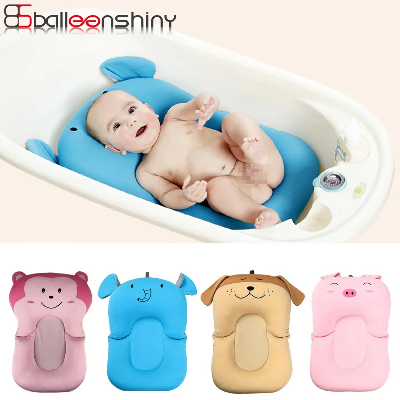 BalleenShiny, детский коврик для ванной, мультяшный, милый, мягкий, противоскользящий, для младенцев, подушка для душа, для новорожденного, безопасность, сиденье, поддержка, подушка, коврик, подарок