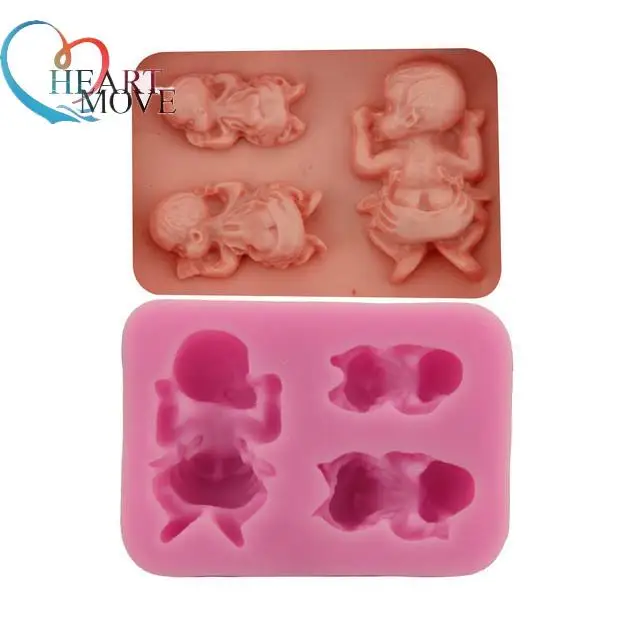 HEARTMOVE Diy силиконовая форма в виде елки три симпатичных 3D Детские шоколадная Форма