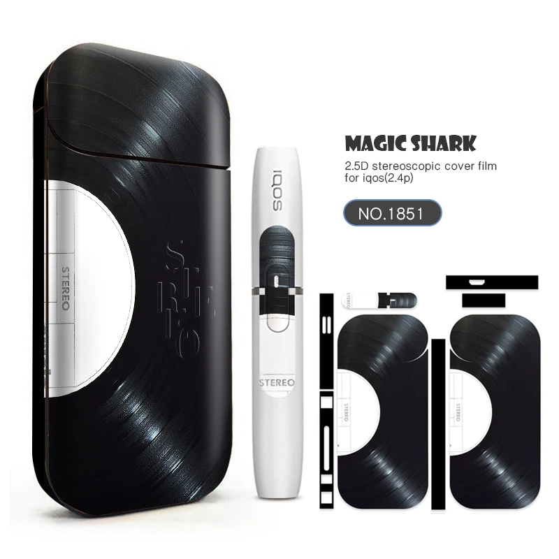 Дисковая наклейка Magic Shark игровая стерео пленка с черепом для мальчиков IQOS 2 4 Plus