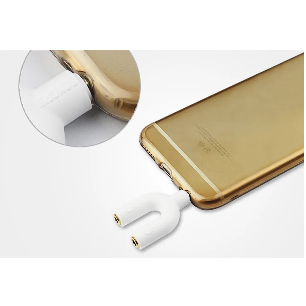 Mosunx Превосходное качество гарнитуры Adapter Kit U Форма 3.5 мм Y разветвитель для аудио