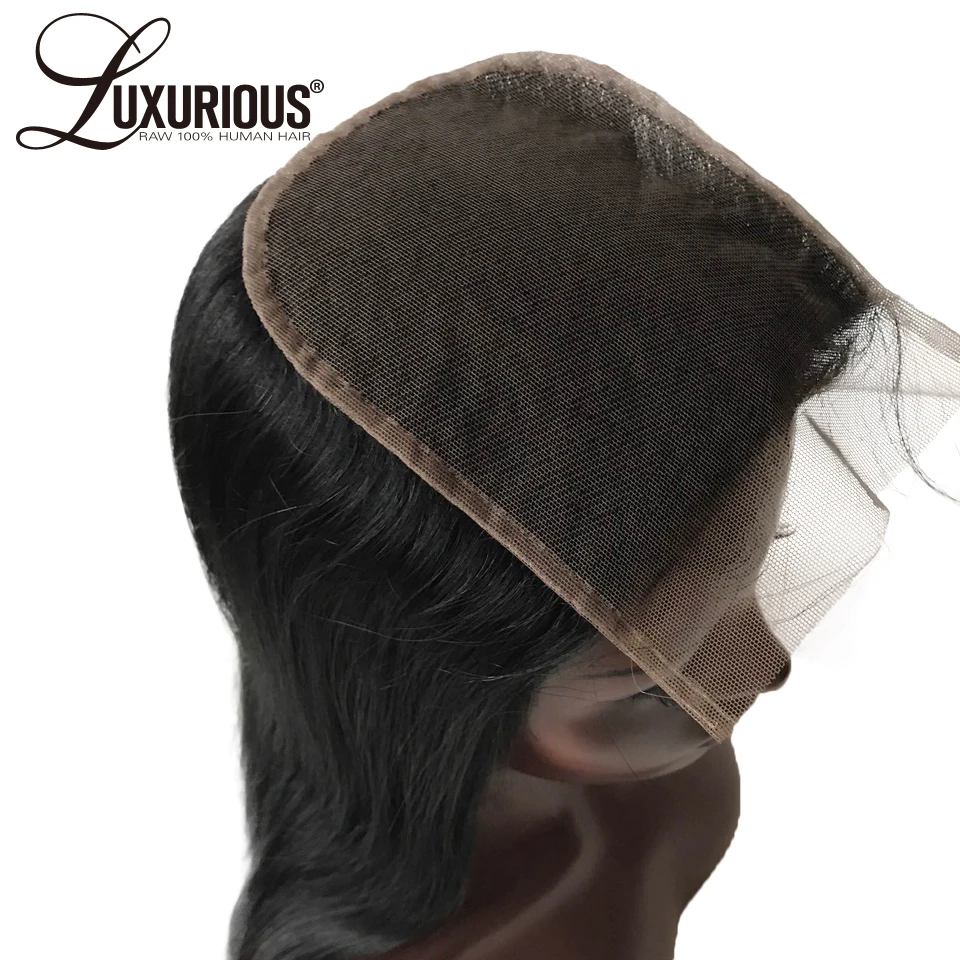 Прямые перуанские волосы Remy с глубоким вырезом 6*6 кружевной застежкой отбеленные