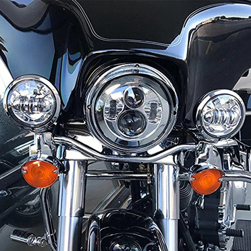 Фасветильник головного света FADUIES для мотоциклов светодиодная фара 7 дюймов + 4 5