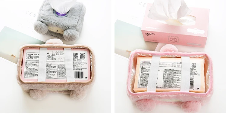 Автомобильный держатель tissue box boite a mouchor papel higienico divertido porta guardanapo Милая туалетная бумага Япония стиль плюшевые съемные
