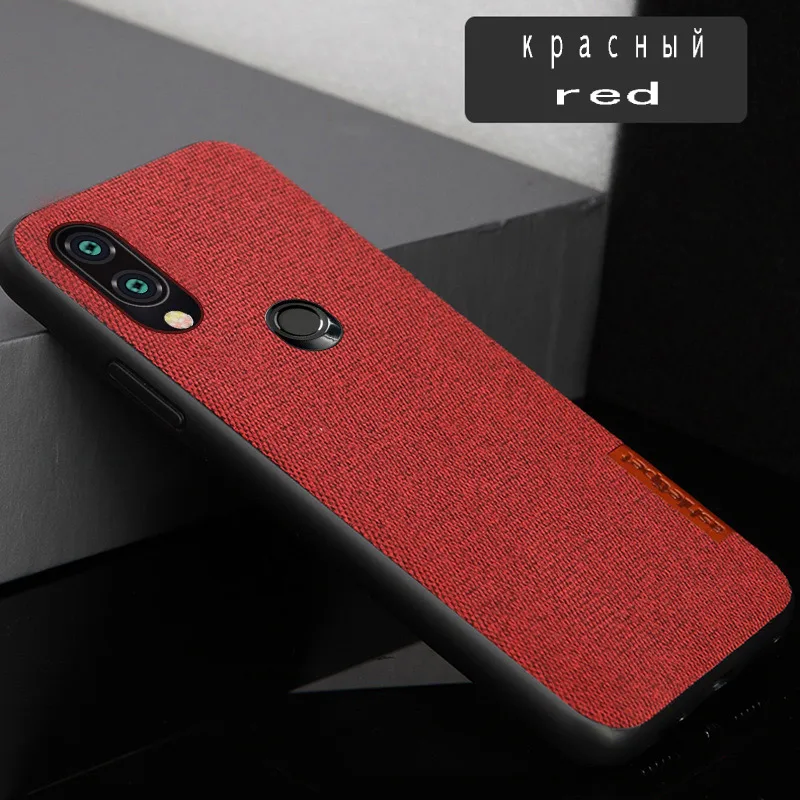 Для xiaomi Red mi Note 7 Чехол 6a 5 4X Note5 4 Ретро Ткань Ультратонкий силикагелевый защитный чехол для xiaomi Red mi K20 PRO mi 9 8 6 - Цвет: red