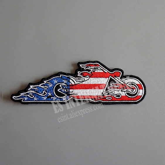 Патчи с вышивкой в виде флага США для мотоцикла 14*4 5 см|embroidery patch|us patchpatches for jackets |