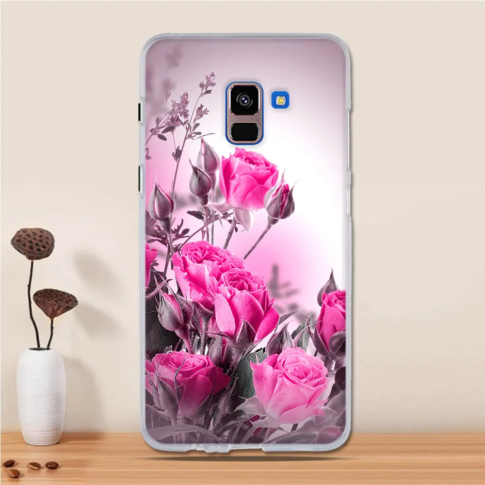 Чехол для телефона Samsung Galaxy A6 + Plus 2018 Мягкий Силиконовый ТПУ милый окрашенный