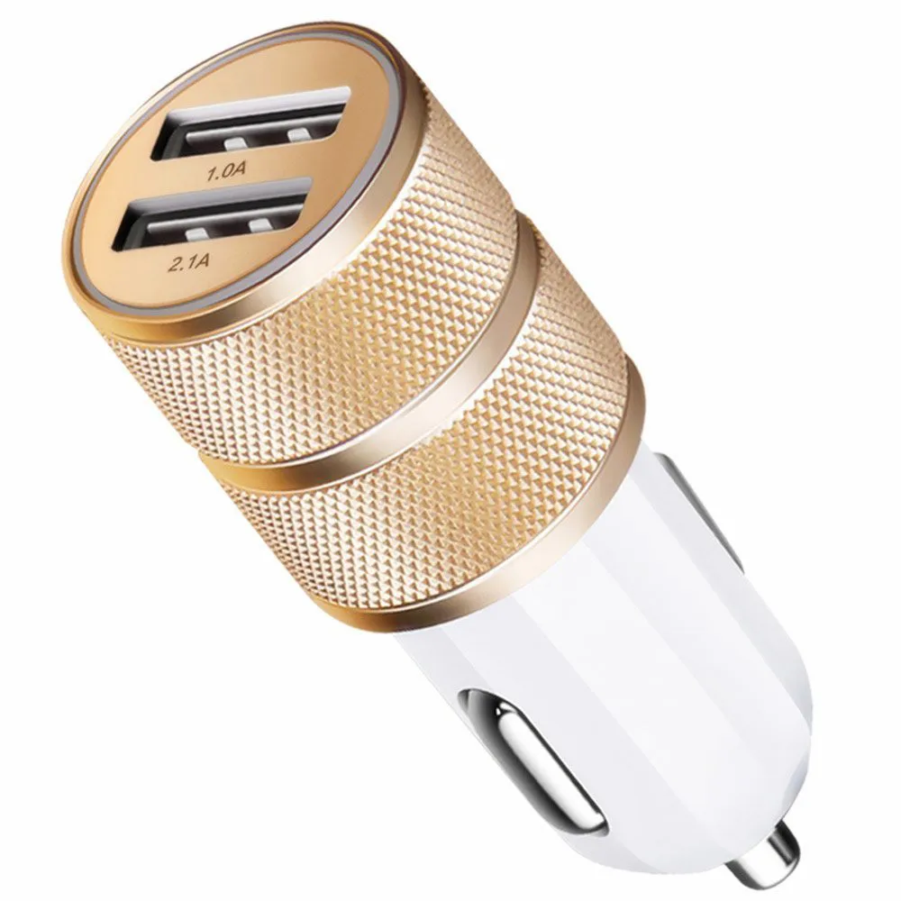 Двойной USB 1A/2.1A двойной порт автомобильное быстрое зарядное устройство