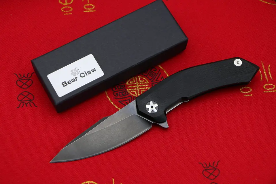 Carton packaging bla LOVOCOO ZT0095 высокое качество 9CR18MOV лезвие G10 Ручка Открытый Флиппер складной нож Кемпинг Охота Карманные Подарочные Ножи EDC инструменты - Цвет: Carton packaging bla