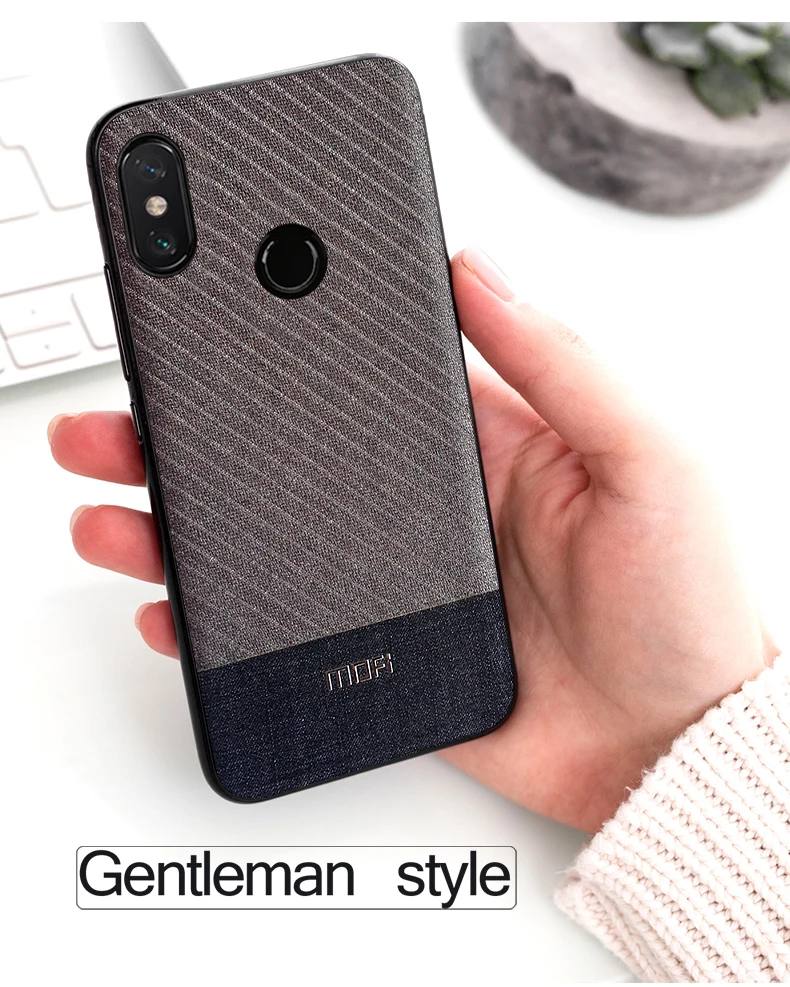 Чехол mi Max 3 для Xiaomi mi Max 3 чехол Mofi для Xiao mi Max 3 Чехол темного цвета Джентльмен деловой стиль ручная работа