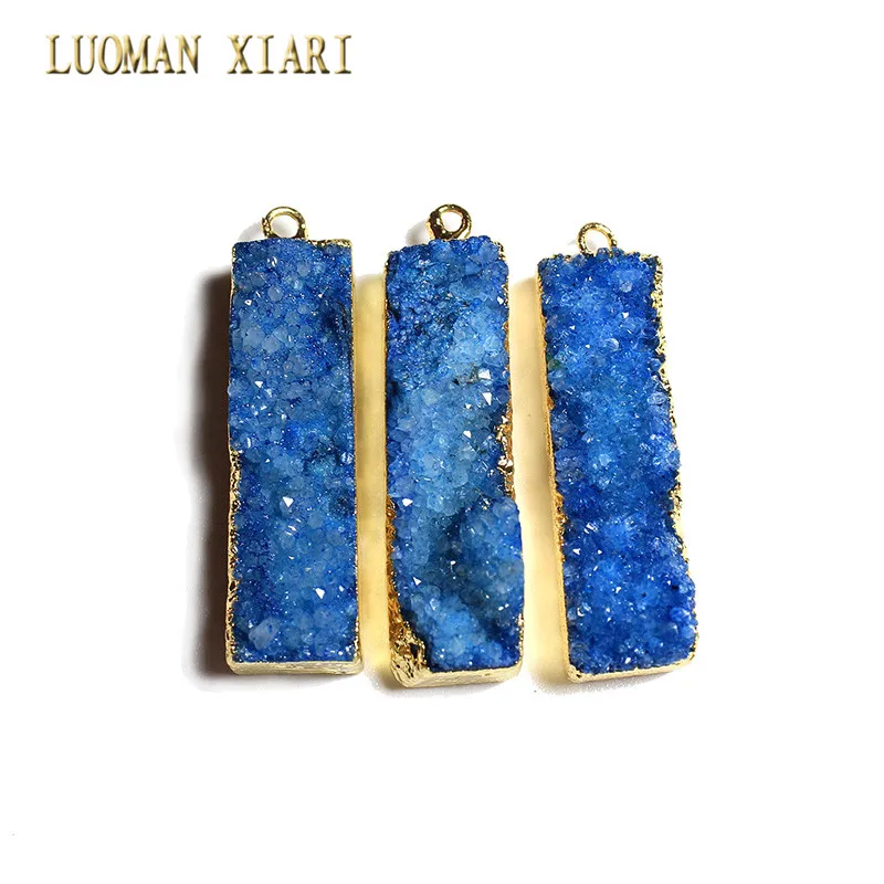 Оптовая продажа Уникальный 7 цветов прямоугольная естественная Друза Кристалл