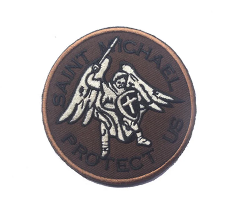 Нашивка с аппликацией эмблема значок ангела-хранителя Святого Майкла защитные