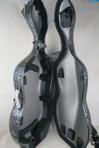 

Floriferous carbon fiber composite cello case 4/4, with two back wheels