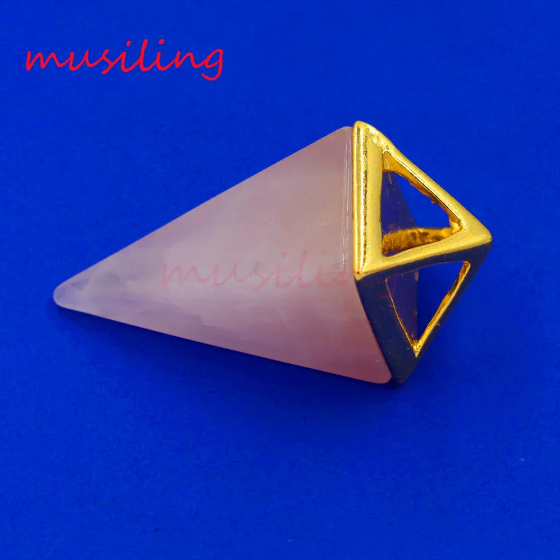 Подвески пирамиды ожерелье цепь оникс Опал Кристалл кварц и т. Д. Натуральный