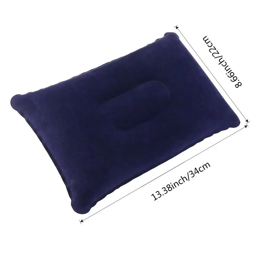 Navy Blue Turetrip надувные Подушки детские ПВХ Ткань Air Подушки детские набор для путешествий Подушки Открытый альпинизмом самолет pilow - Цвет: Navy Blue