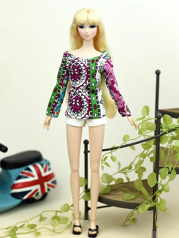 Одежда для кукол, штаны, топ для кукол BB 1:6 BBI970