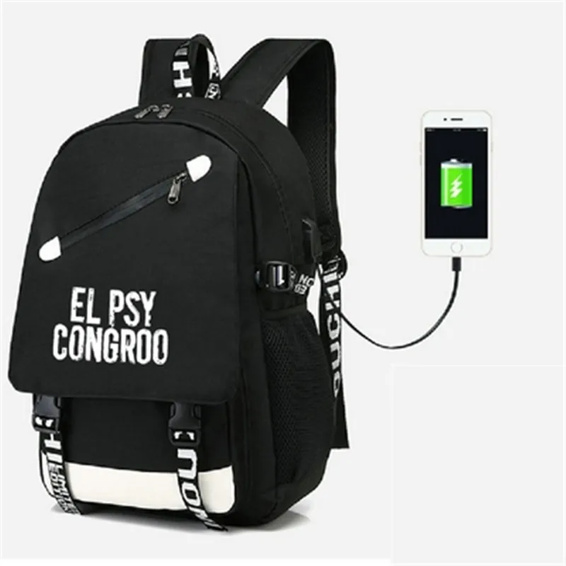 Style 2 EL PSY CONGROO steins Gate рюкзак ruckback с USB Порты и разъёмы сумка школьная сумка USB мода подростков Повседневная сумка для ноутбука - Цвет: Style 2