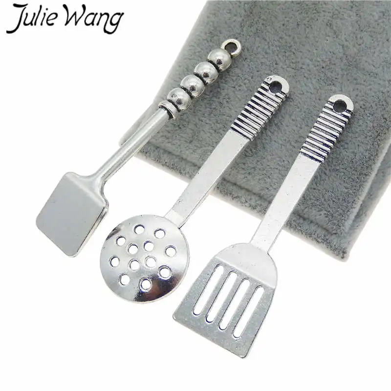 Julie Wang 3 шт. Смешанная кухонная лопатка кухонный инструмент подвески сплав