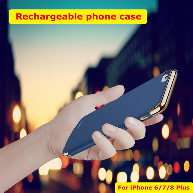 Внешний аккумулятор NTSPACE для iPhone 8 7 6 6S чехол аккумулятора внешний Plus | Мобильные