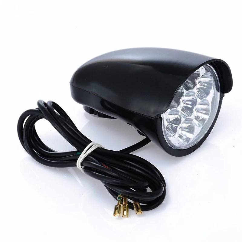 7LED 18 Вт велосипедный светильник электрическая фара для скутера головной светильник ing 100lm с рогом# D