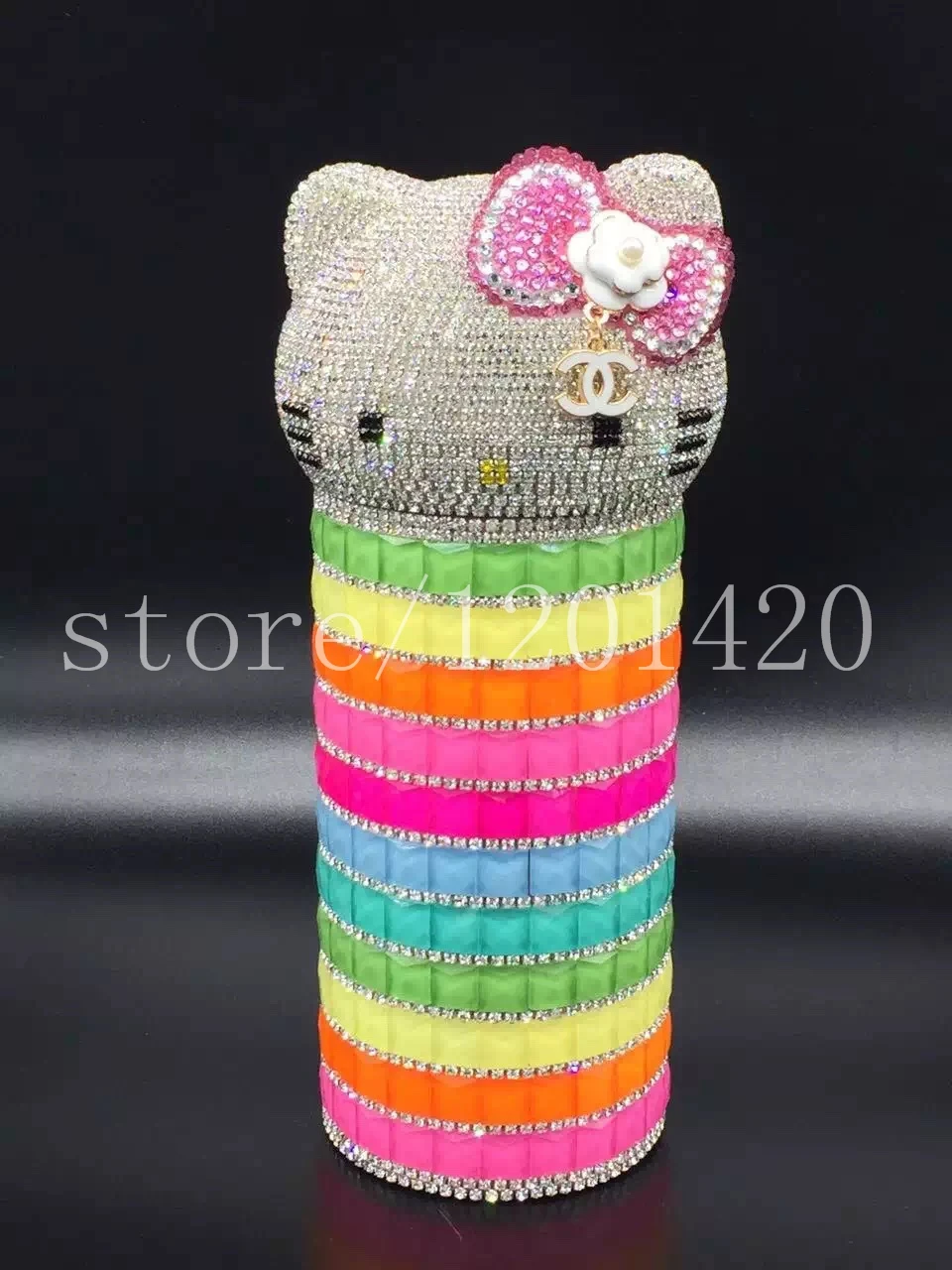 vacuum cup with crystal handmade hello kitty luxury gifts for girls birthday gift back school | Украшения и аксессуары