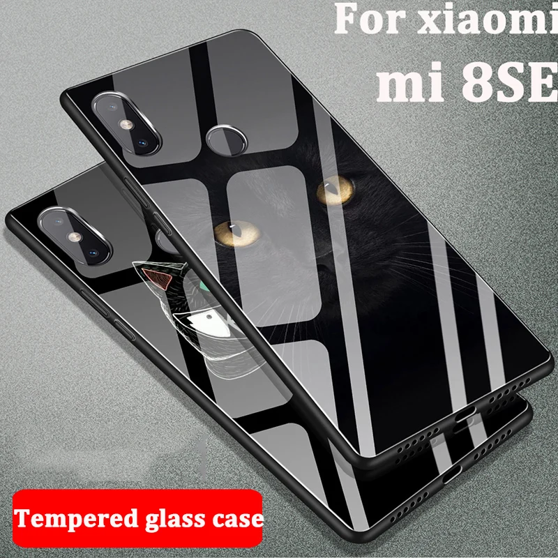 Закалённое Защитное стекло для Xiaomi mi 8 SE чехол 8SE основа случаях телефон крышка