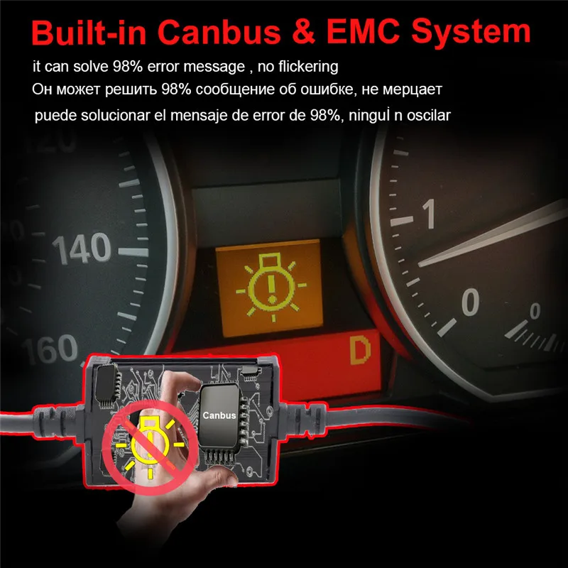 Автомобильные противотуманные фары YHKOMS мини 25000K синий цвет Canbus H4 H7 H11 H1 LED C6 F2 H8 H9