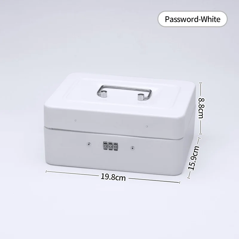 WHITE PASSWORD Безопасная копилка, сейф, копилка, копилка для хранения денег, чехол, замок с паролем, секретные коробки для макияжа, украшения для дома, размер M TH - Цвет: WHITE PASSWORD