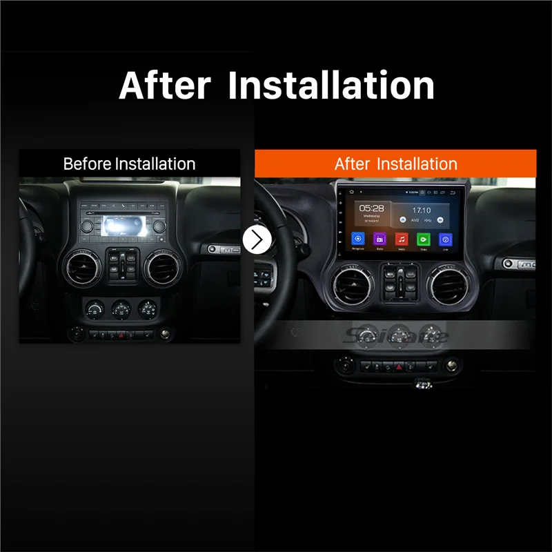 Автомобильная Мультимедийная система Seicane 8 ядер 1 DIN Android 10 Bluetooth GPS Wi