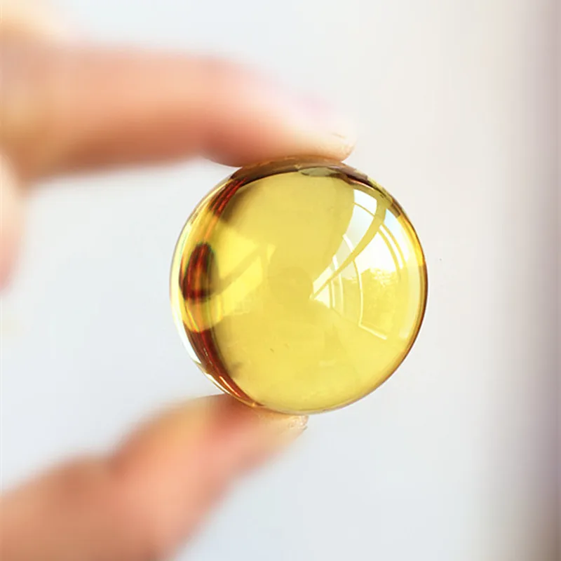 40 мм редкий желтый кварцовый кристаллический шар магический для поделок Фэнь-шуй
