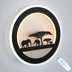 Светодиодная настенная лампа с регулируемой яркостью, 29 Вт, 2,4 ГГц, Радиочастотный пульт дистанционного управления, комнатный светильник для спальни, гостиной, спальни, прикроватный настенный светильник