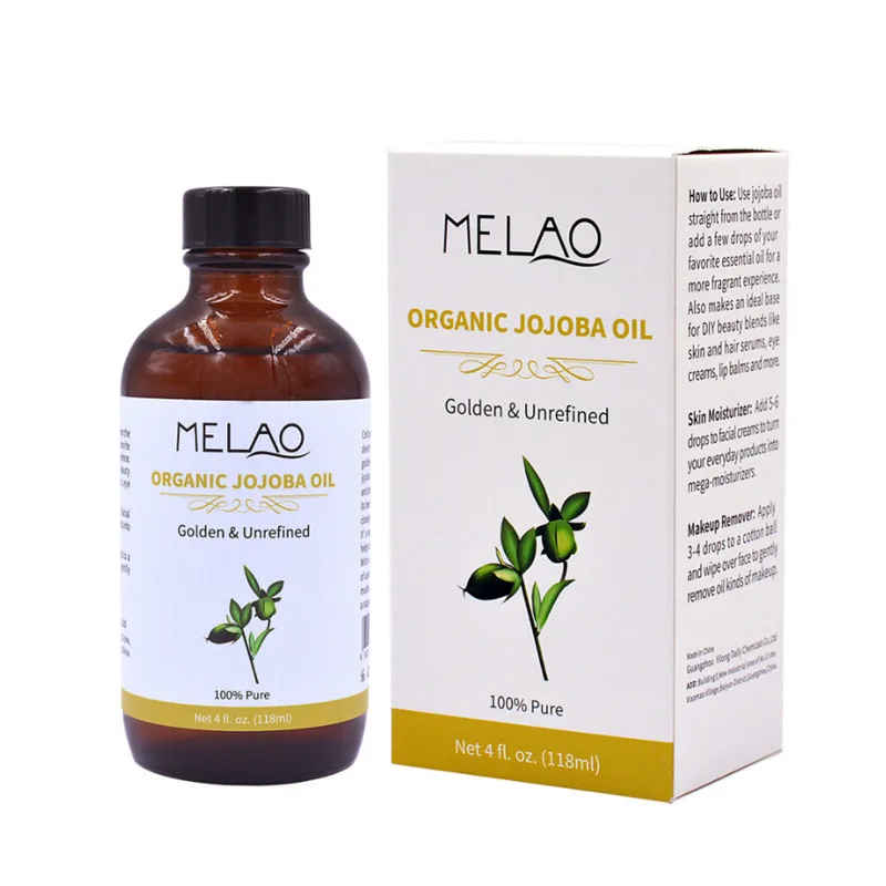 MELAO 100% чистое натуральное масло жожоба для кожи органические волосы чистый