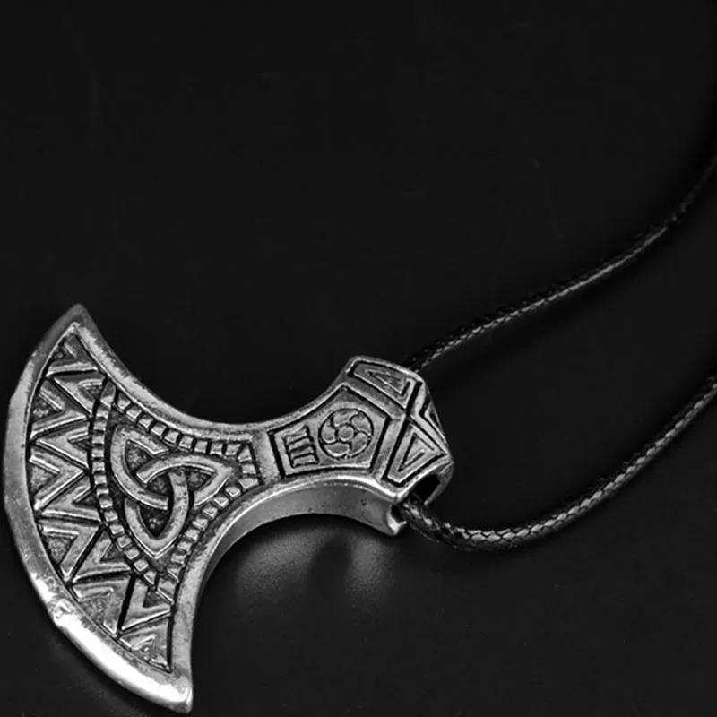 MCSAYS норвежский викинг украшений Бронзовый боевой Raptor Топоры кулон веревку цепи