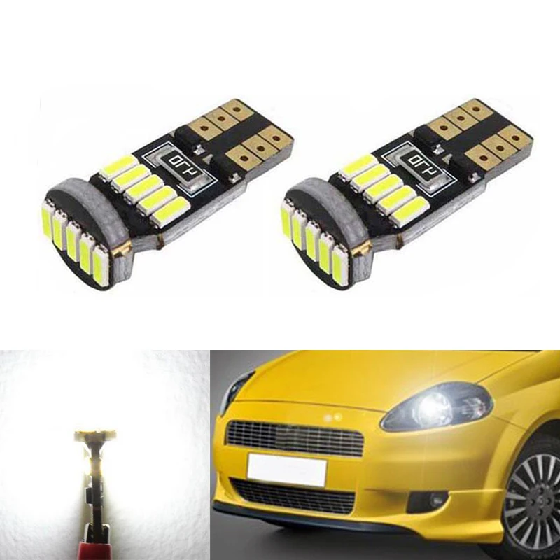 2x Canbus автомобильные 4014 SMD T10 светодиодсветодиодный W5W линзы проектора светильник