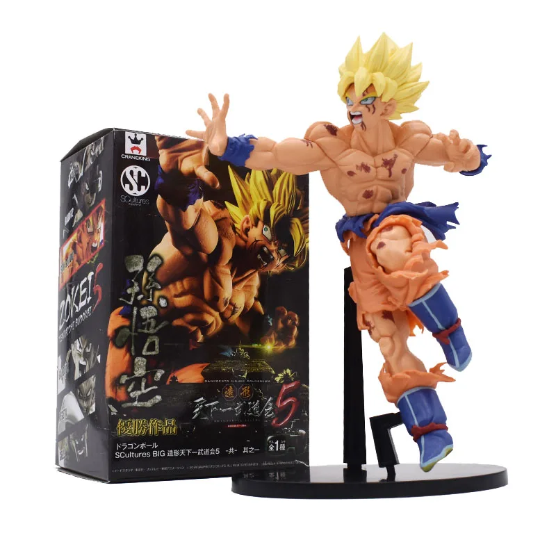 23 см Мультфильм Аниме Драконий жемчуг Z воскресение F Супер Saiyan Son Gokou Bardock ПВХ фигурка Коллекционная модель кукла игрушка