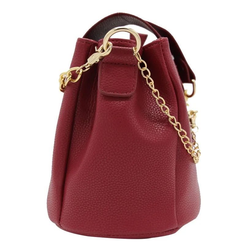 2019 New Fashion Women Luxury Bucket Bags Handbags Design Famous Brand Chain Lock Messenger Bag Black Crossbody ZH88-C | Багаж и сумки