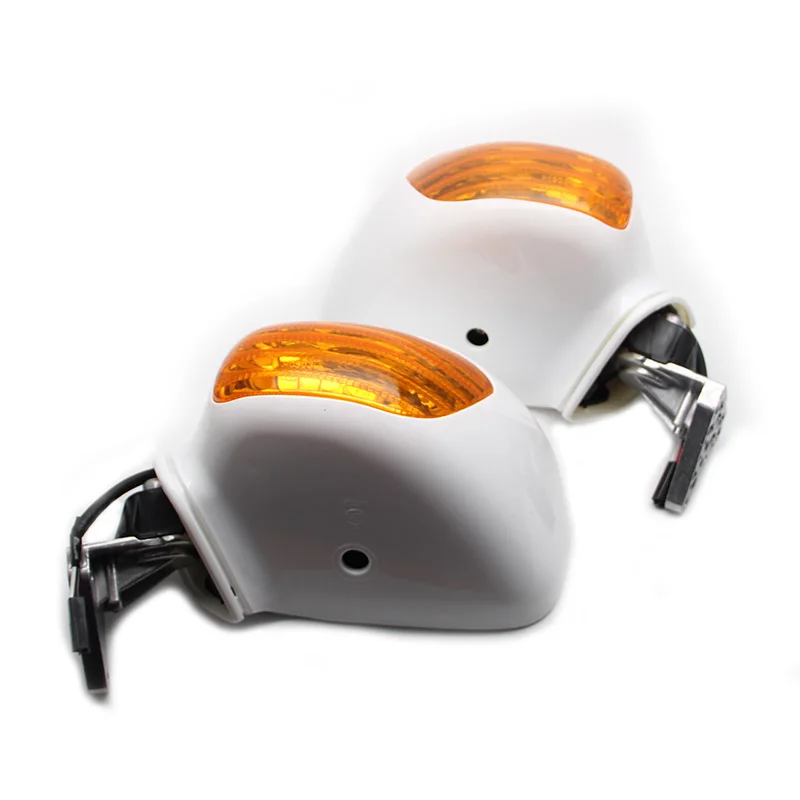Боковые зеркала мотоцикла оранжевый сигнал для Honda Goldwing GL1800 2001 2010|Боковые и