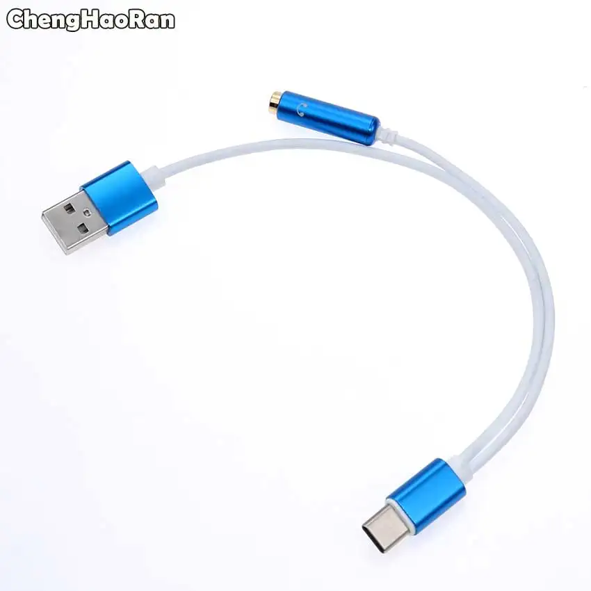 ChengHaoRan 2 в 1 USB к Type C/3 5 мм наушники аудио кабель для зарядки питания провод