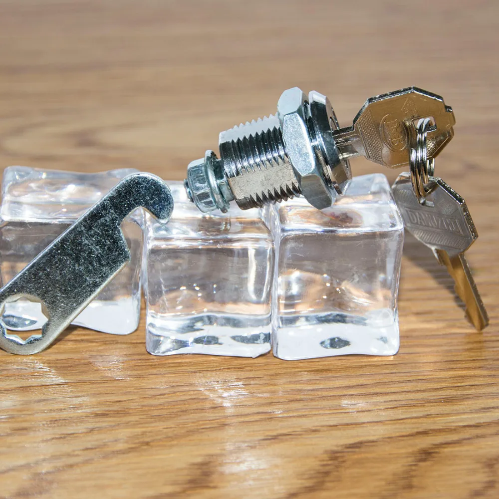 Эксцентричный замок камеры 18 мм + 2 ключа для ящика шкафа замки на шкаф