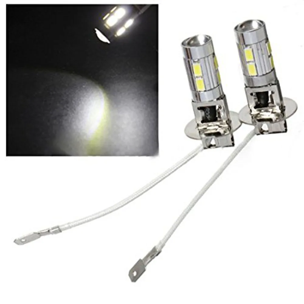 Yushuangyi 10 шт. H1 H3 светодиодные противотуманные лампы высокой мощности 5630 SMD
