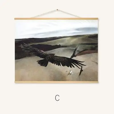 Andrew Wyeth работает висячая прокрутка живопись холст печать стены Искусство настенные картины для гостиной скандинавские украшения дома Винтаж - Цвет: C
