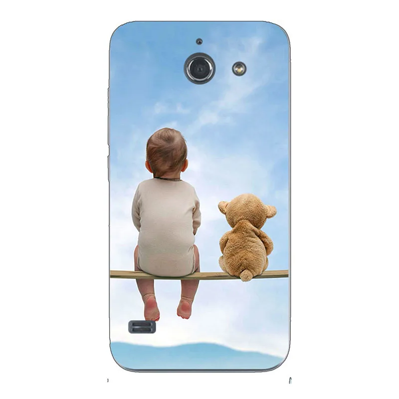 ZX45 Чехол для телефона, чехол для huawei Ascend Y550 Y 550 L01, Y550-L01 корпус телефона с рисунком, окрашенный Мягкий ТПУ силиконовый чехол в виде цветка - Цвет: ZX45