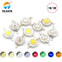 10pcslot real cree 1w 3w high power led lamp beads 2 2v 3 6v smd chip led diodes bulb white warm white red green blue